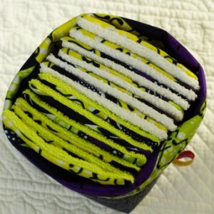corbeille de lingettes wax et jean
