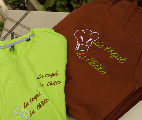 Broderie tee-shirts et tabliers