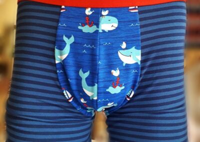 Boxer pour homme motif baleine