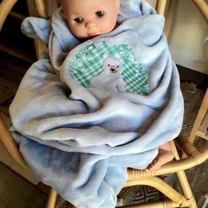 Plaid polaire gris enfant