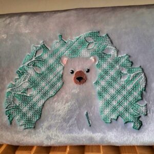 Plaid polaire gris