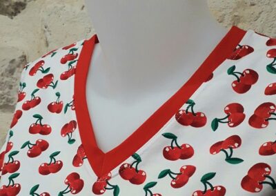 Tee-shirt pour femme motif cerise