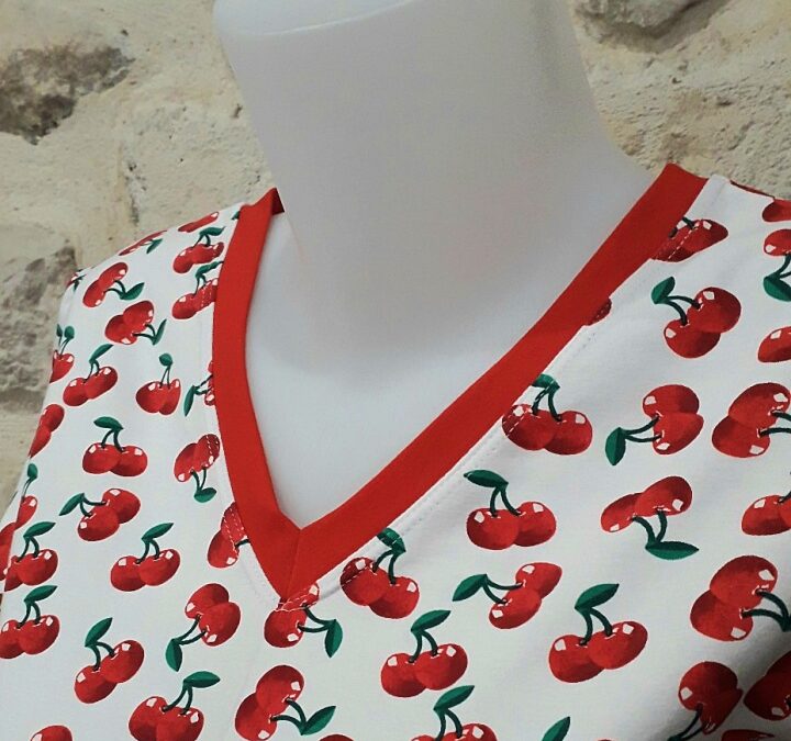 Tee-shirt pour femme motif cerise