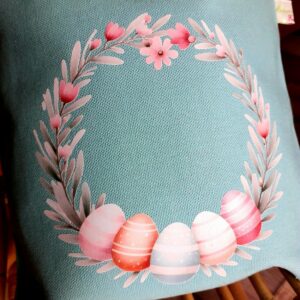 Sac bleu chasse aux oeufs de Pâques