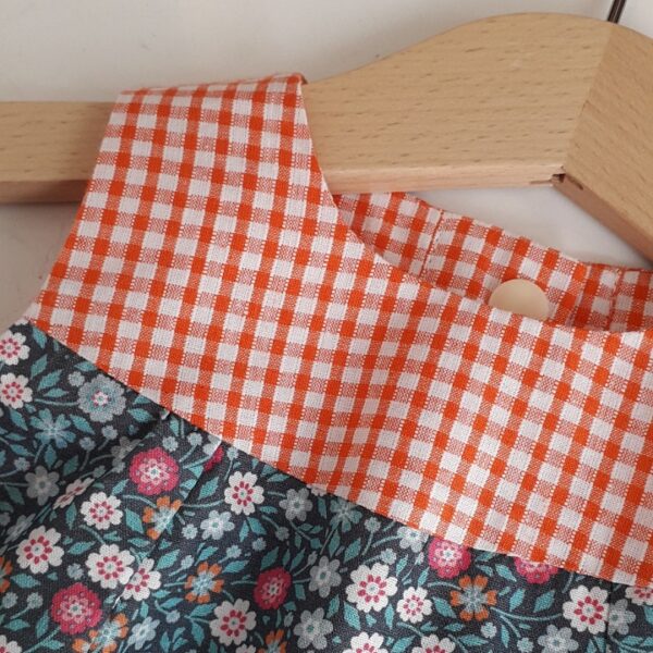 Robe bébé empiècement vichy