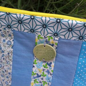 Pochette bleu céramique