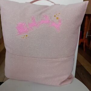 Coussin de lecture de Noël enfant